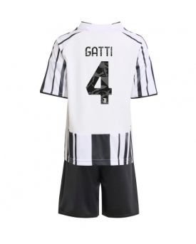 Juventus Federico Gatti #4 Maglia Gara Casa Repliche 2025-26 Bambino Maniche Corte